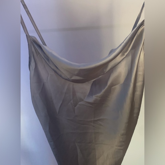 Silver BeBe slip dress - Picture 2 of 5